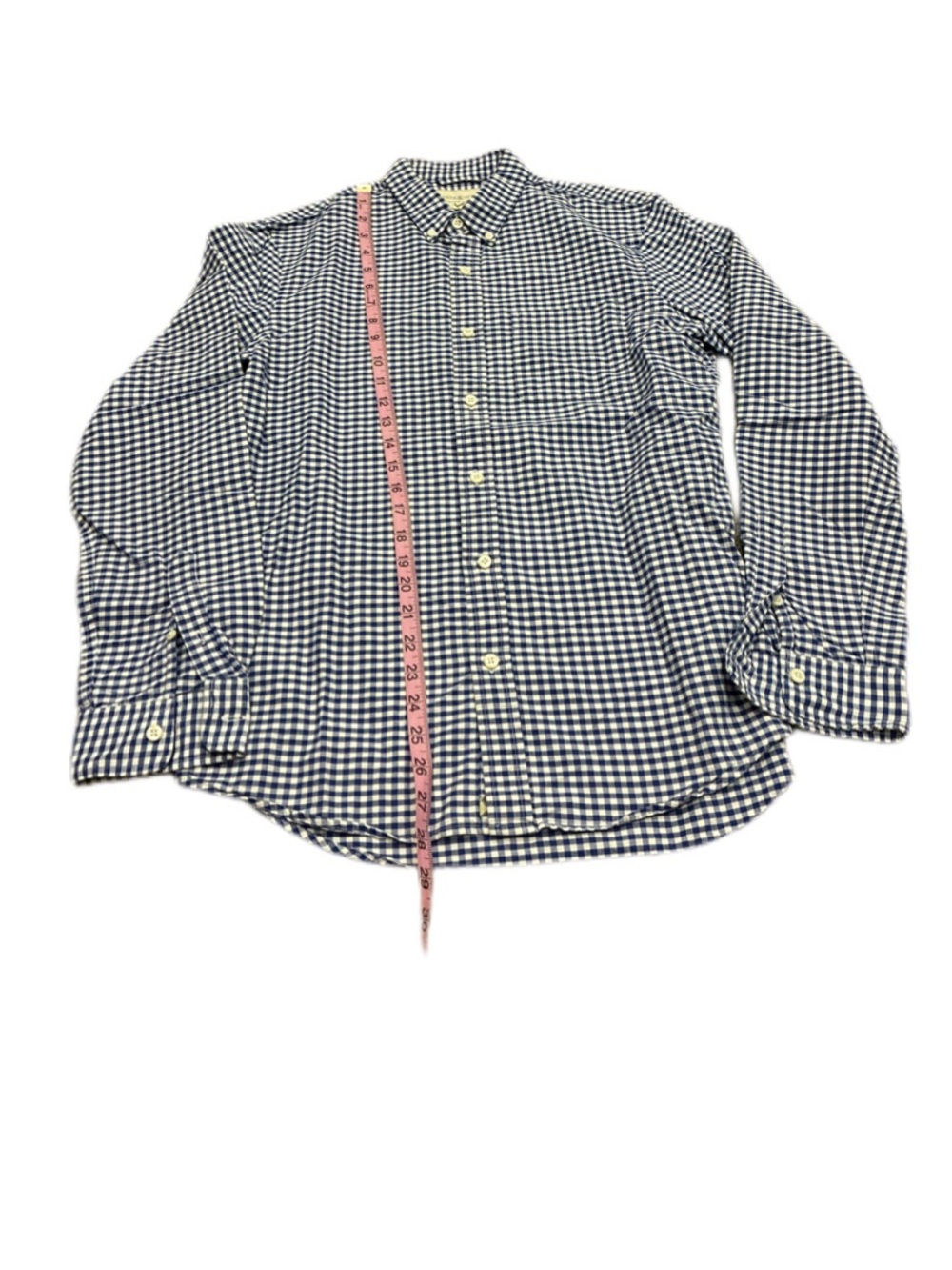 Denim & Supply Ralph Lauren. Navy and White Gingham Button-Down Shirt